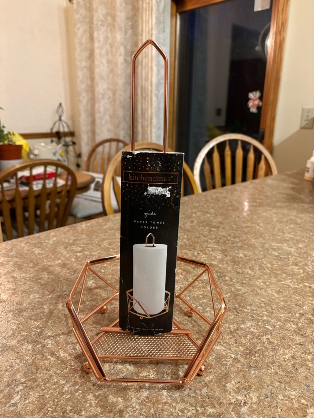 New Geometric Paper Towel Holder